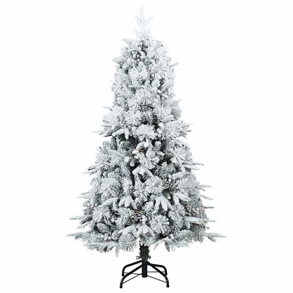 Artificial Hinged Christmas Tree White 120 cm PE and PVC