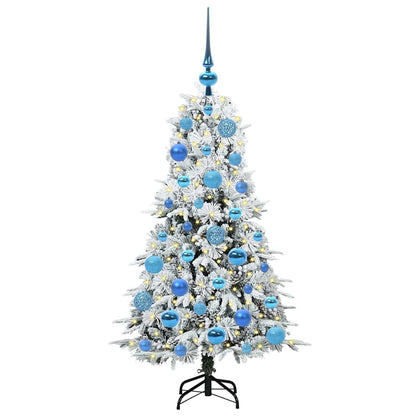 Artificial Hinged Christmas Tree White 120 cm PE and PVC