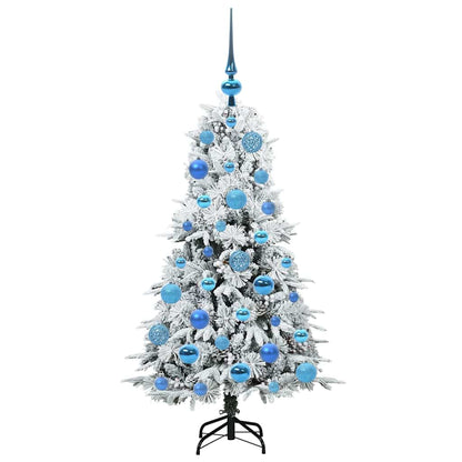 Artificial Hinged Christmas Tree White 120 cm PE and PVC