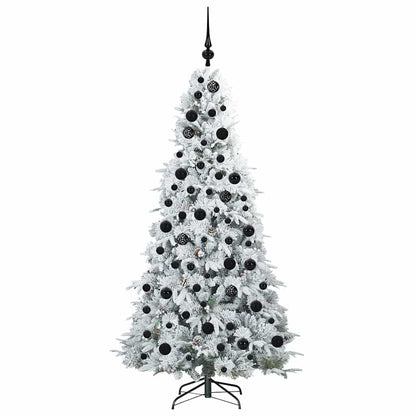 Artificial Hinged Christmas Tree White 180 cm PE and PVC
