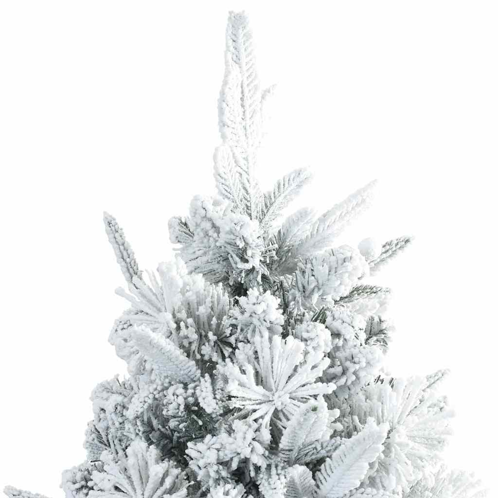 Artificial Hinged Christmas Tree White 210 cm PE and PVC