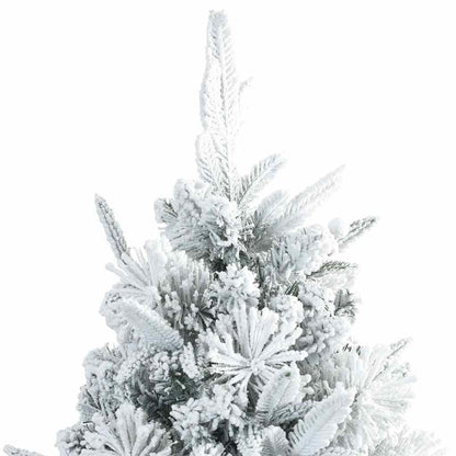 Artificial Hinged Christmas Tree White 240 cm PE and PVC