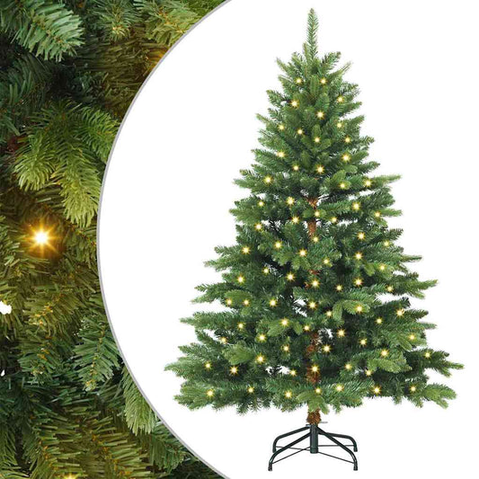Artificial Christmas Tree with 150 LEDs Green 150 cm PE and PVC