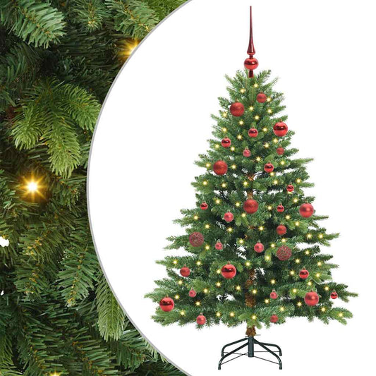 Artificial Christmas Tree with 150 LEDs Green 150 cm PE and PVC