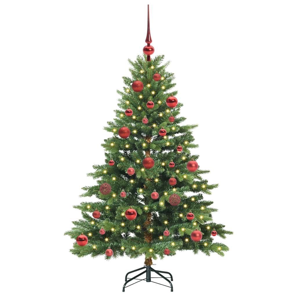 Artificial Christmas Tree with 150 LEDs Green 150 cm PE and PVC