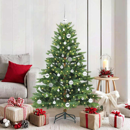 Artificial Christmas Tree with 150 LEDs Green 150 cm PE and PVC
