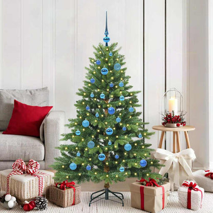 Artificial Christmas Tree with 150 LEDs Green 150 cm PE and PVC