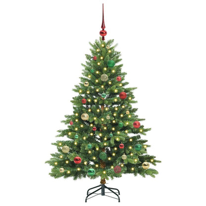 Artificial Christmas Tree with 150 LEDs Green 150 cm PE and PVC