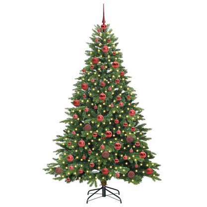 Artificial Christmas Tree with 300 LEDs Green 180 cm PE and PVC