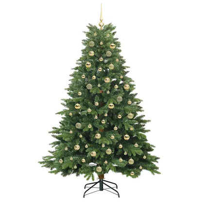 Artificial Christmas Tree with 300 LEDs Green 180 cm PE and PVC