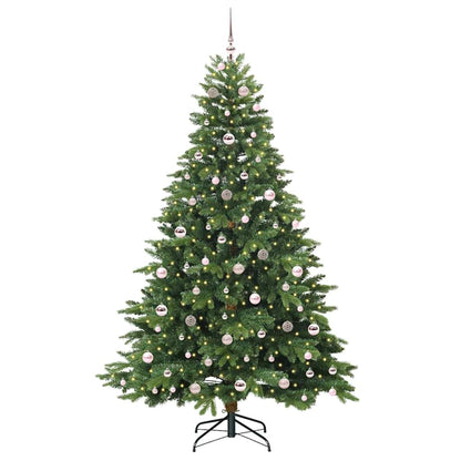 Artificial Christmas Tree with 300 LEDs Green 210 cm PE and PVC