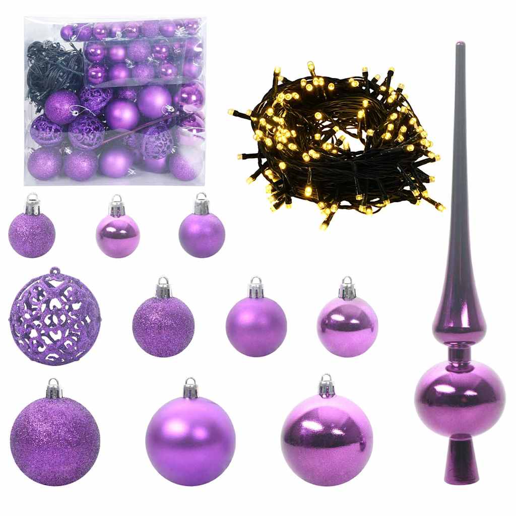 Artificial Christmas Tree with 300 LEDs Green 240 cm PE and PVC
