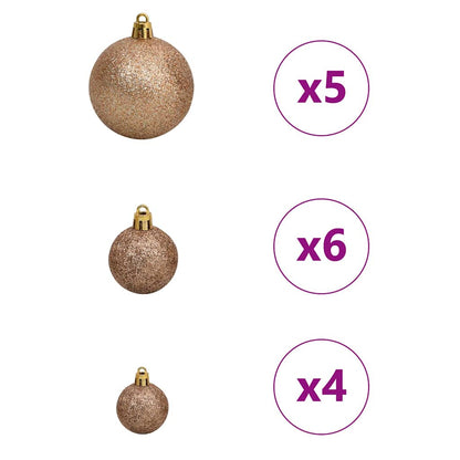Artificial Christmas Tree with 150 LEDs White 120 cm PE and PVC
