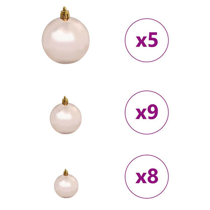 Artificial Christmas Tree with 150 LEDs White 120 cm PE and PVC