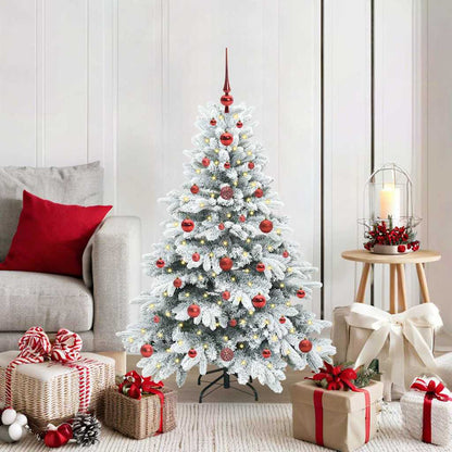 Artificial Christmas Tree with 150 LEDs White 120 cm PE and PVC