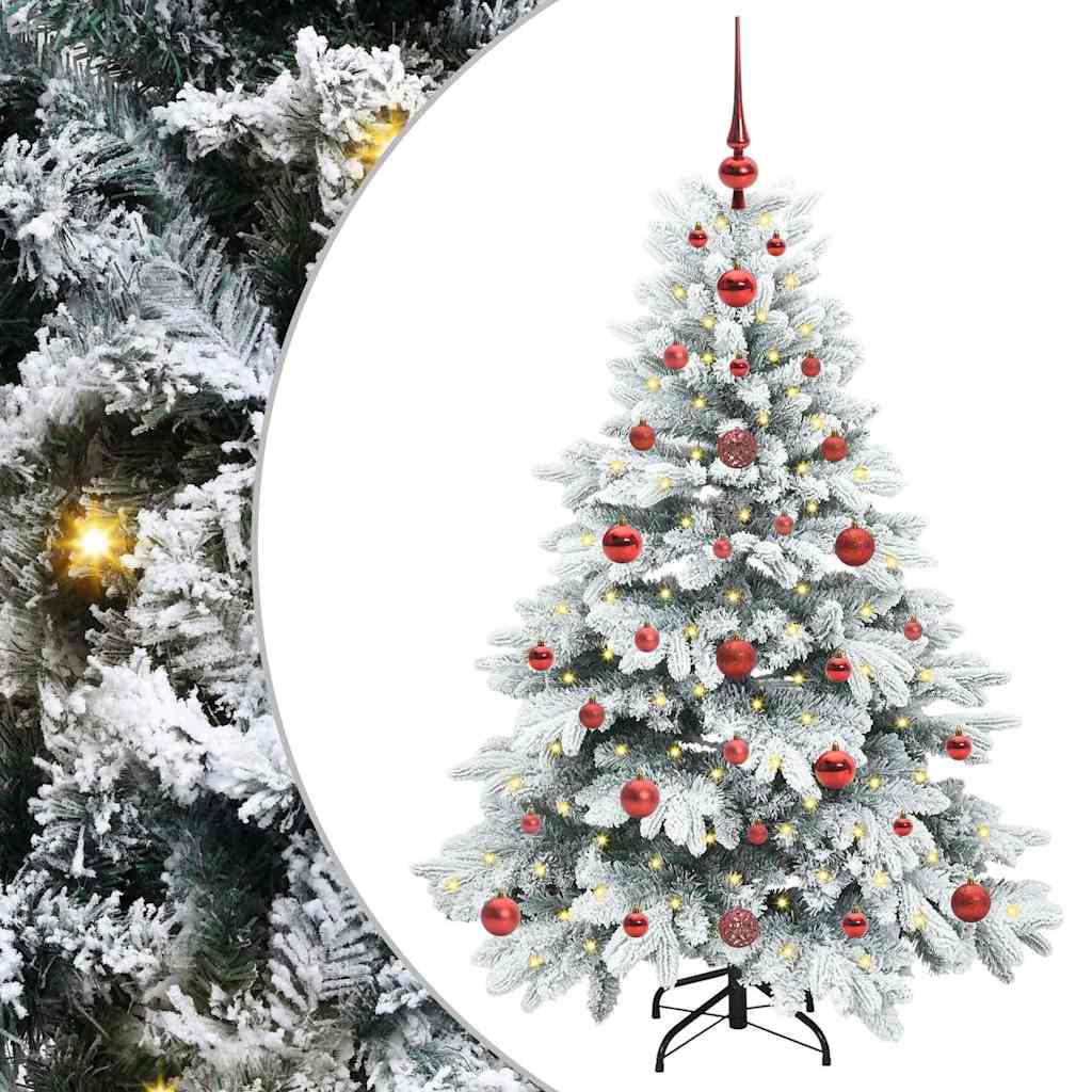 Artificial Christmas Tree with 150 LEDs White 120 cm PE and PVC