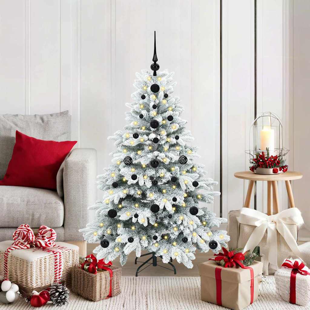 Artificial Christmas Tree with 150 LEDs White 120 cm PE and PVC