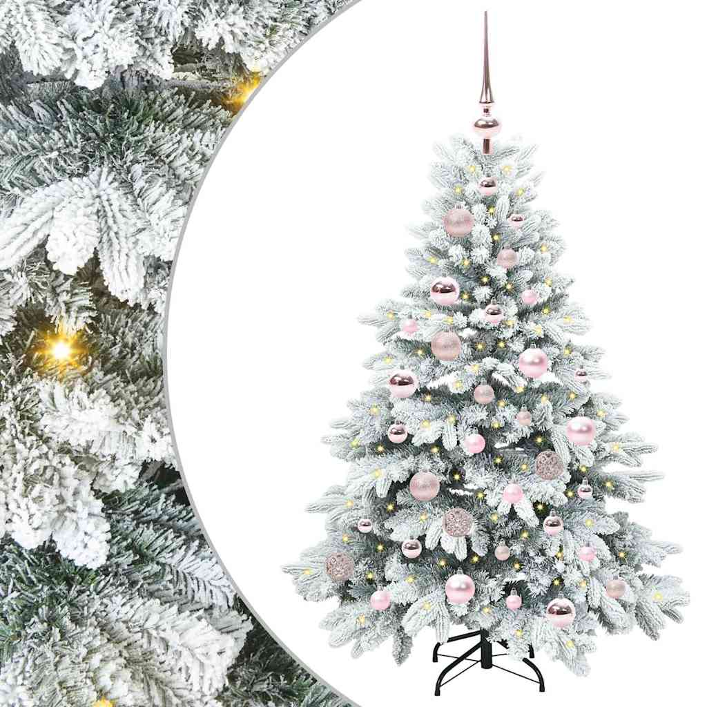 Artificial Christmas Tree with 150 LEDs White 120 cm PE and PVC