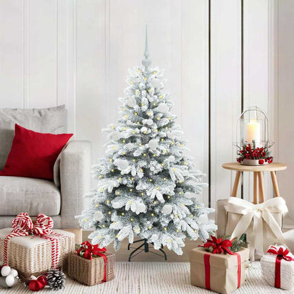 Artificial Christmas Tree with 150 LEDs White 120 cm PE and PVC