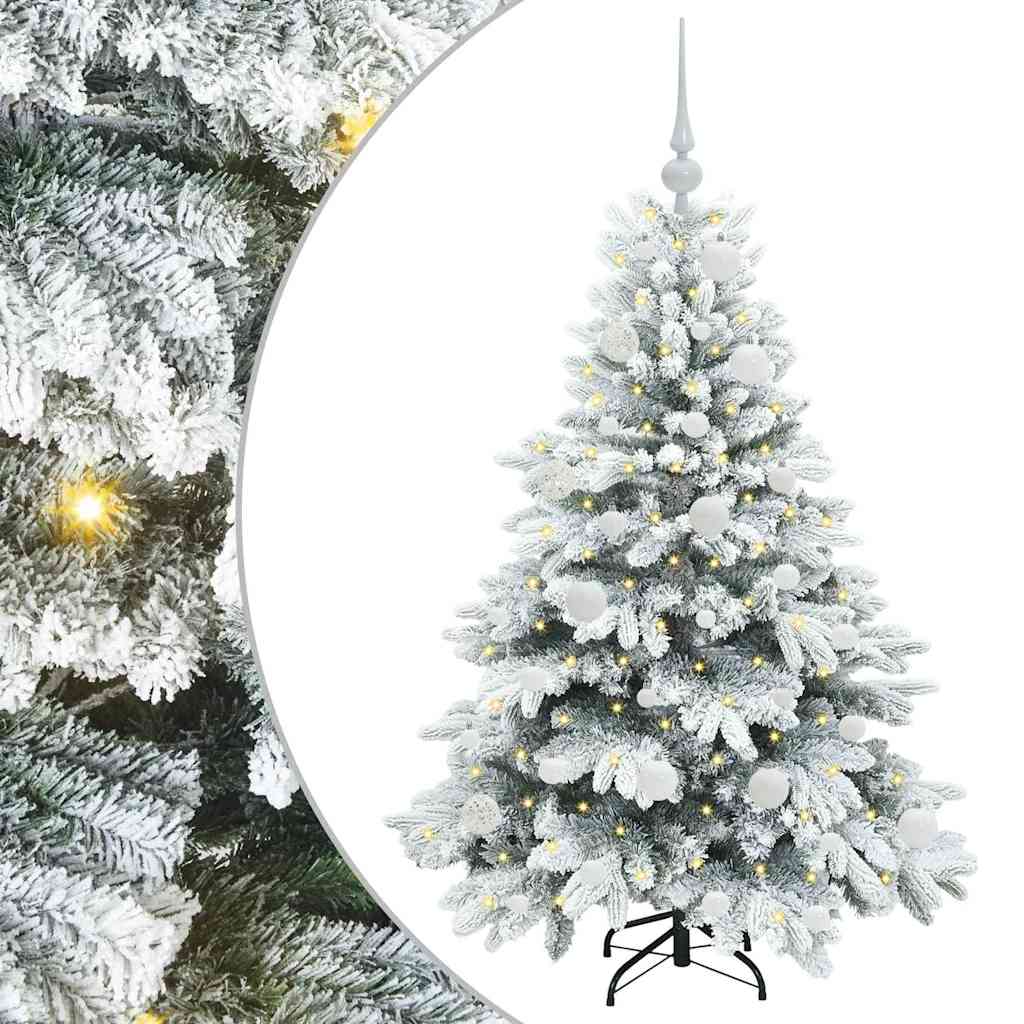 Artificial Christmas Tree with 150 LEDs White 120 cm PE and PVC