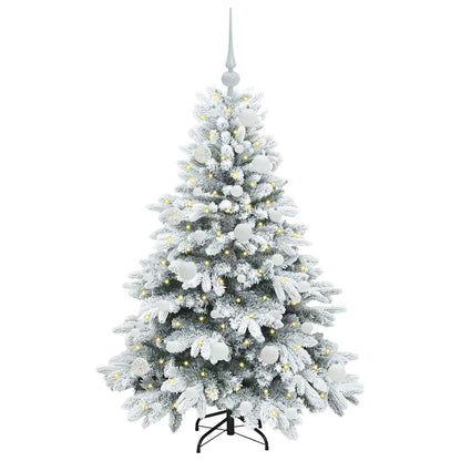 Artificial Christmas Tree with 150 LEDs White 120 cm PE and PVC