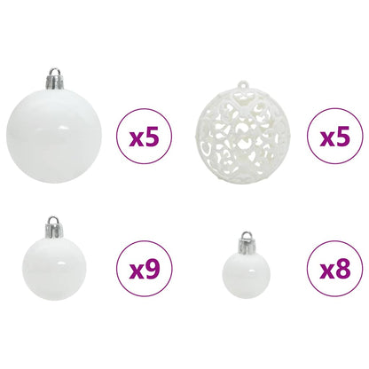 Artificial Christmas Tree with 150 LEDs White 120 cm PE and PVC