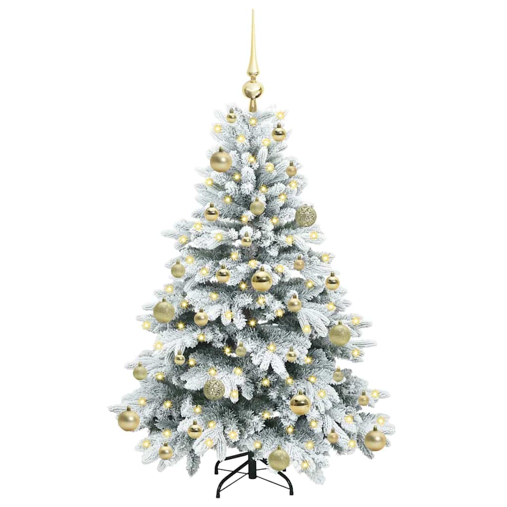 Artificial Christmas Tree with 150 LEDs White 120 cm PE and PVC