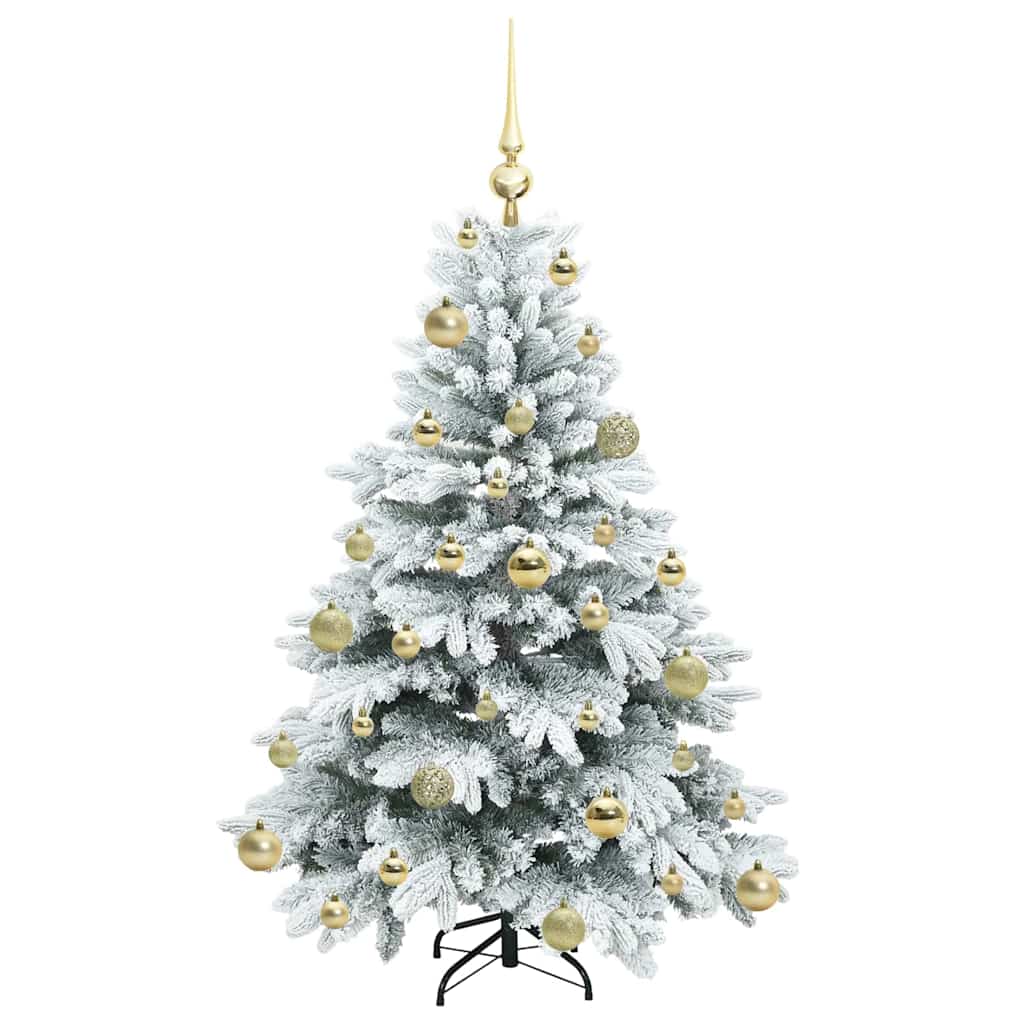 Artificial Christmas Tree with 150 LEDs White 120 cm PE and PVC