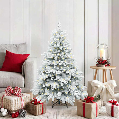 Artificial Christmas Tree with 150 LEDs White 120 cm PE and PVC