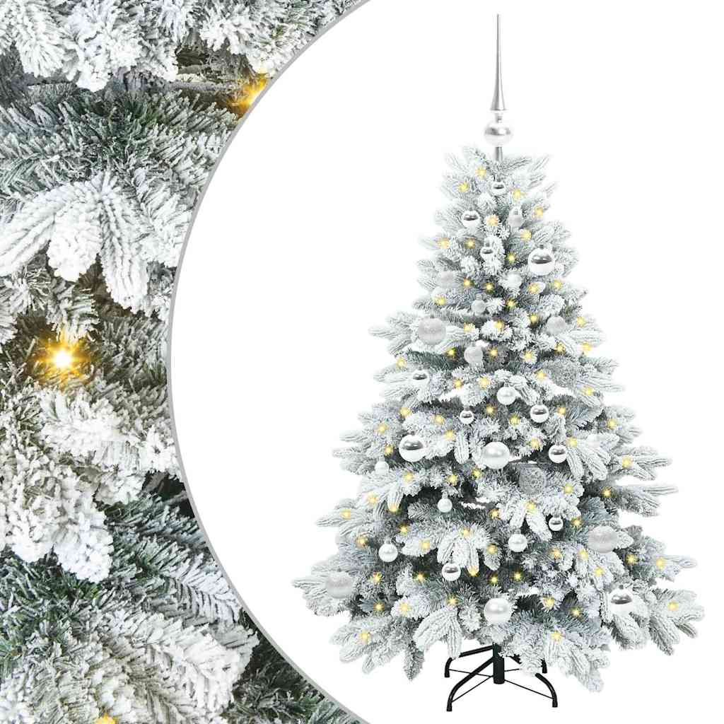 Artificial Christmas Tree with 150 LEDs White 120 cm PE and PVC