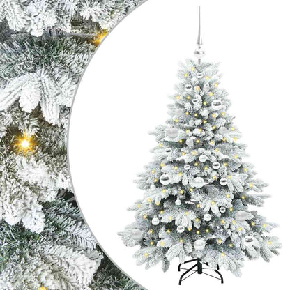 Artificial Christmas Tree with 150 LEDs White 120 cm PE and PVC