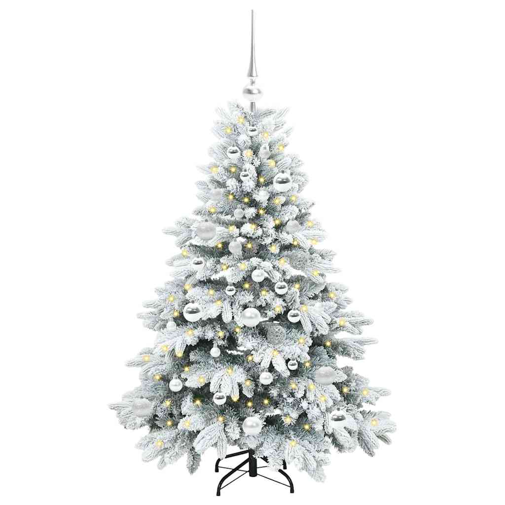 Artificial Christmas Tree with 150 LEDs White 120 cm PE and PVC