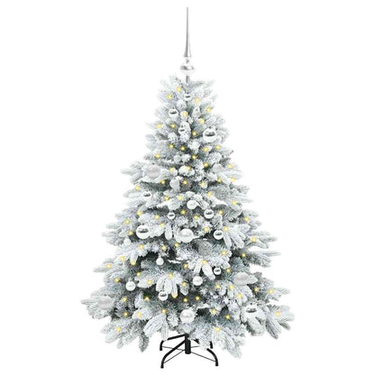 Artificial Christmas Tree with 150 LEDs White 120 cm PE and PVC