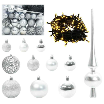 Artificial Christmas Tree with 150 LEDs White 120 cm PE and PVC
