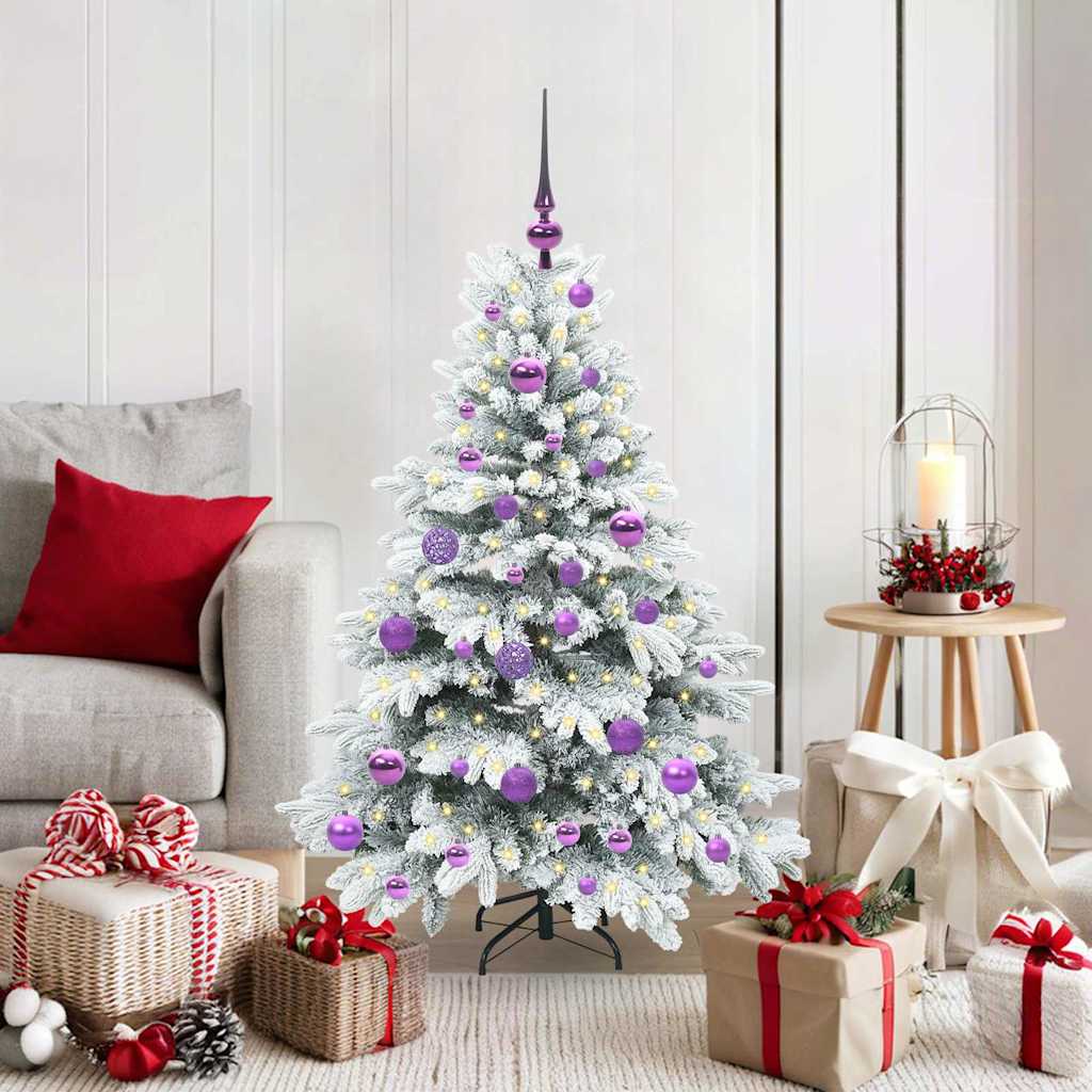 Artificial Christmas Tree with 150 LEDs White 120 cm PE and PVC