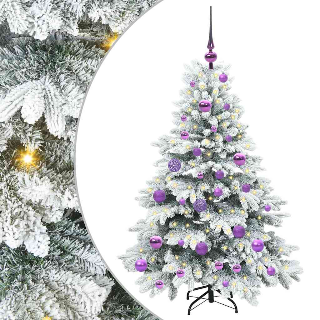 Artificial Christmas Tree with 150 LEDs White 120 cm PE and PVC
