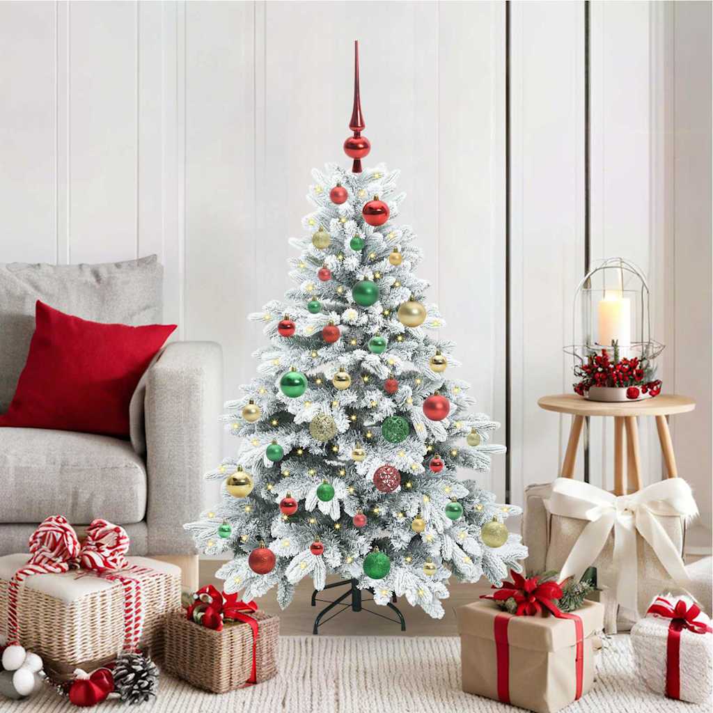 Artificial Christmas Tree with 150 LEDs White 120 cm PE and PVC