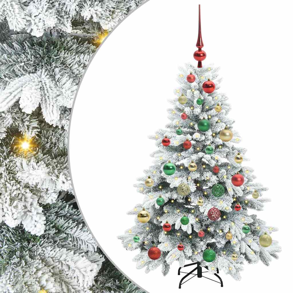 Artificial Christmas Tree with 150 LEDs White 120 cm PE and PVC