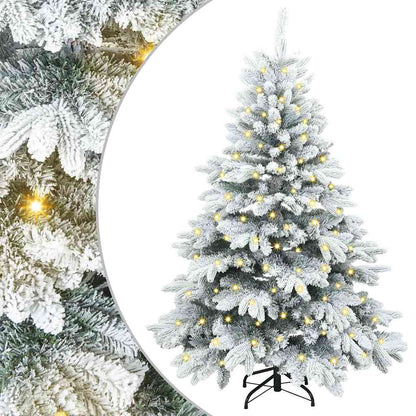 Artificial Christmas Tree with 150 LEDs White 150 cm PE and PVC