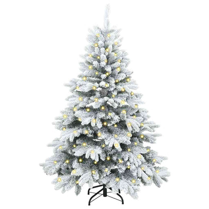 Artificial Christmas Tree with 150 LEDs White 150 cm PE and PVC