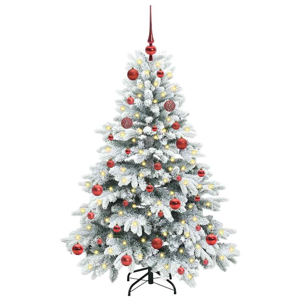 Artificial Christmas Tree with 150 LEDs White 150 cm PE and PVC
