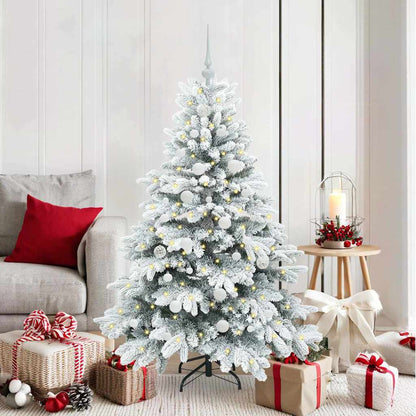 Artificial Christmas Tree with 150 LEDs White 150 cm PE and PVC