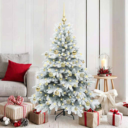 Artificial Christmas Tree with 150 LEDs White 150 cm PE and PVC