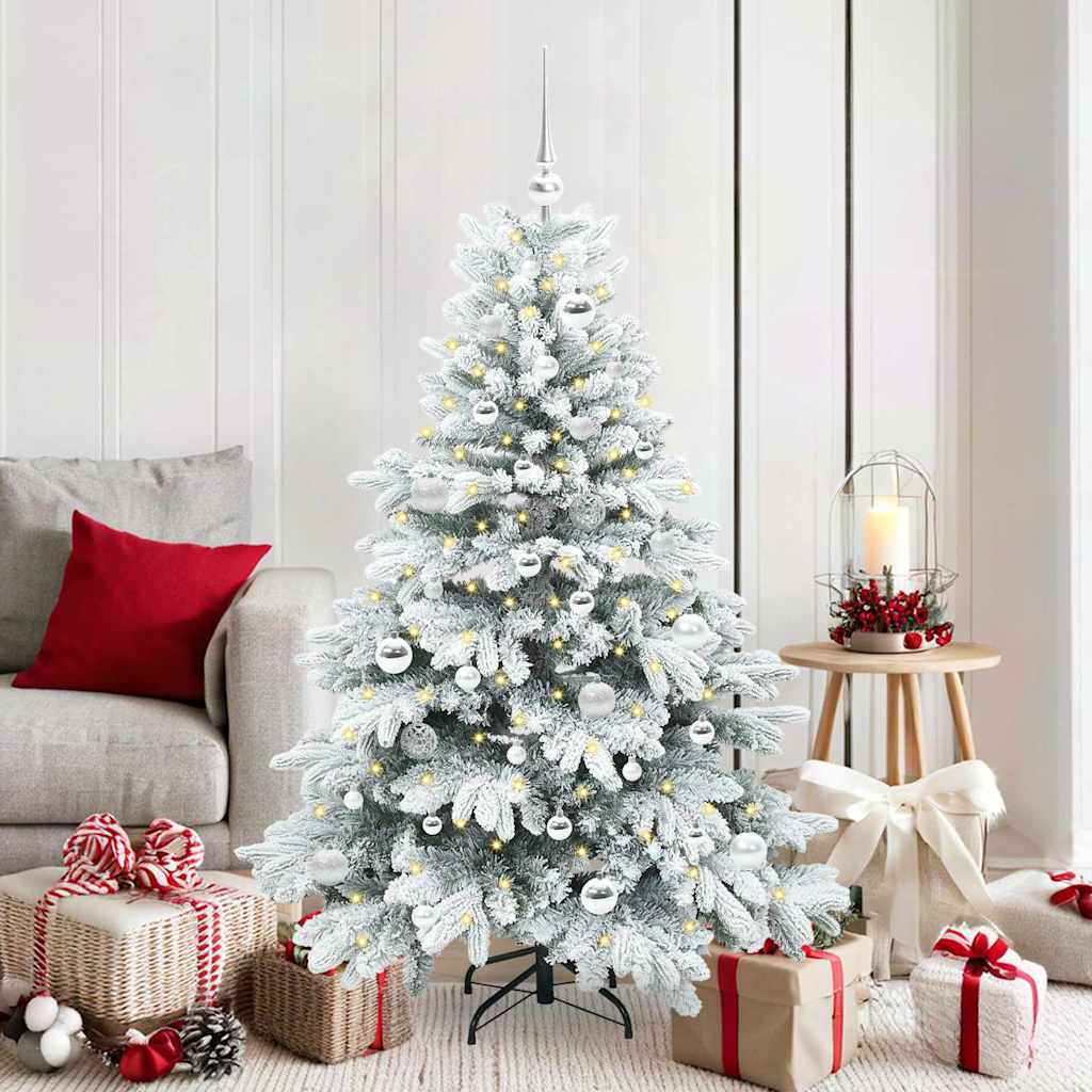 Artificial Christmas Tree with 150 LEDs White 150 cm PE and PVC