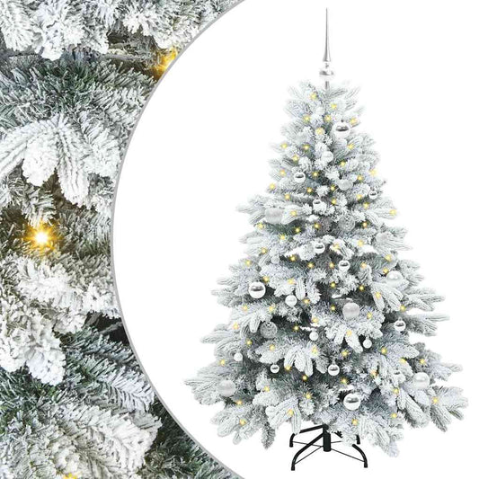 Artificial Christmas Tree with 150 LEDs White 150 cm PE and PVC