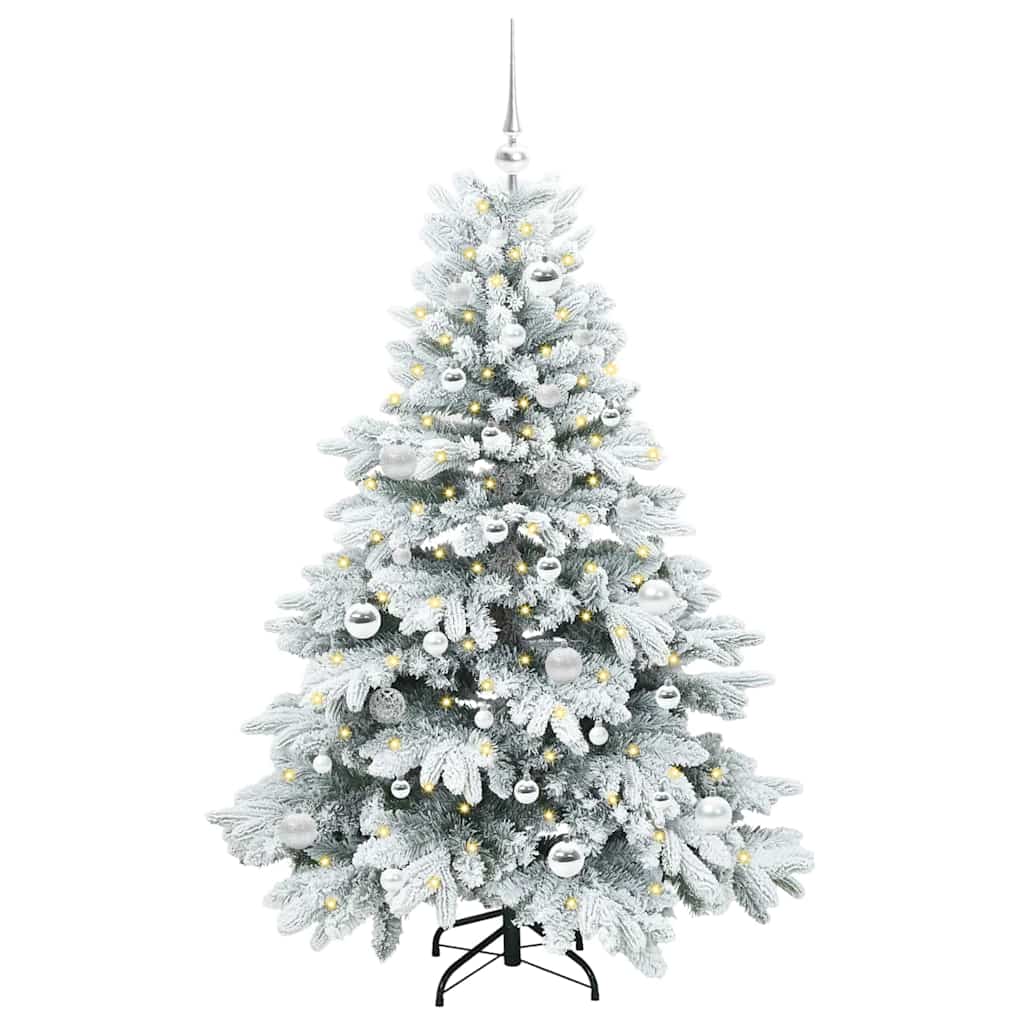 Artificial Christmas Tree with 150 LEDs White 150 cm PE and PVC