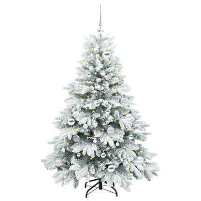 Artificial Christmas Tree with 150 LEDs White 150 cm PE and PVC
