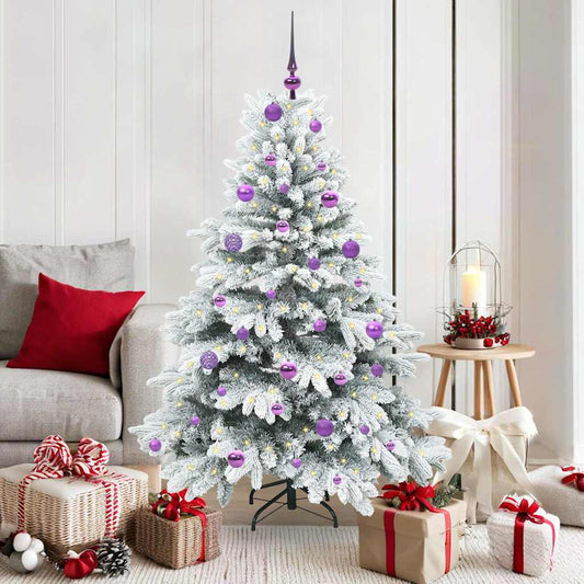 Artificial Christmas Tree with 150 LEDs White 150 cm PE and PVC