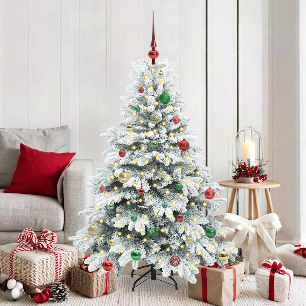Artificial Christmas Tree with 150 LEDs White 150 cm PE and PVC