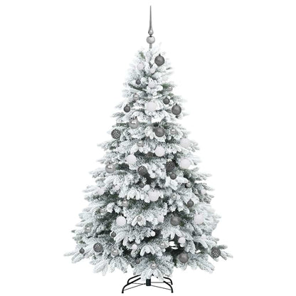 Artificial Christmas Tree with 300 LEDs White 180 cm PE and PVC